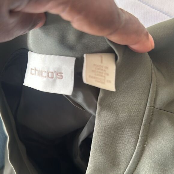 Chico’s Collectibles Embroidered Bomber Jacket 1=8-10 - Picture 6 of 7